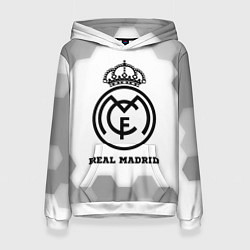 Женская толстовка Real Madrid sport на светлом фоне
