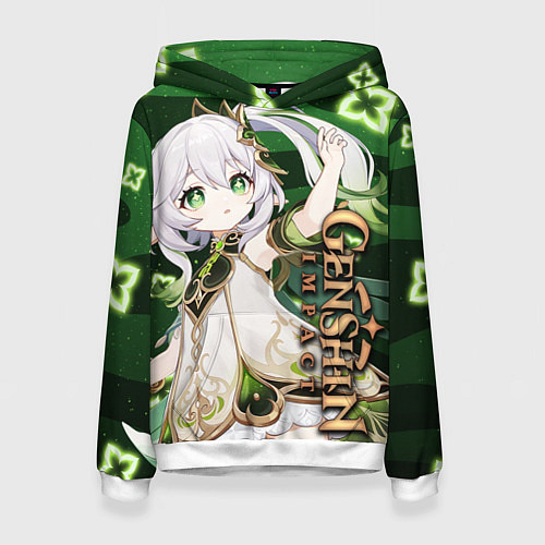 Женская толстовка Нахида: Дендро Архонт / 3D-Белый – фото 1