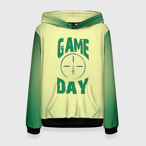 Женская толстовка Game day / 3D-Черный – фото 1