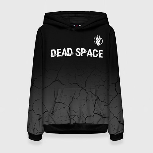 Женская толстовка Dead Space glitch на темном фоне: символ сверху / 3D-Черный – фото 1