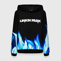 Женская толстовка Linkin Park blue fire