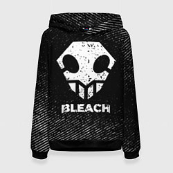 Толстовка-худи женская Bleach с потертостями на темном фоне, цвет: 3D-черный