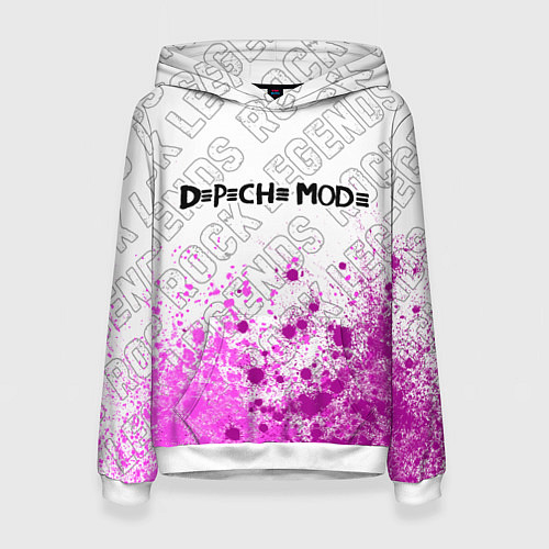 Женская толстовка Depeche Mode rock legends: символ сверху / 3D-Белый – фото 1