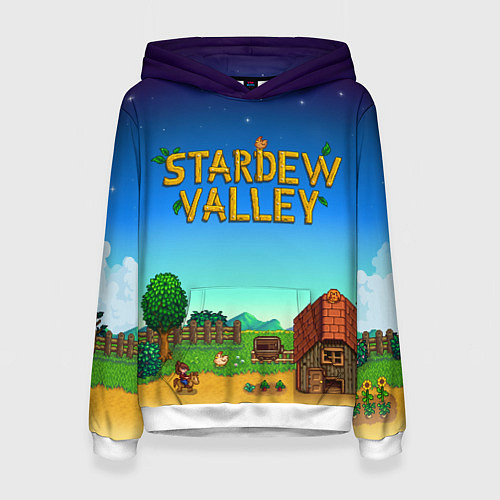 Женская толстовка Мой дом в Stardew Valley / 3D-Белый – фото 1