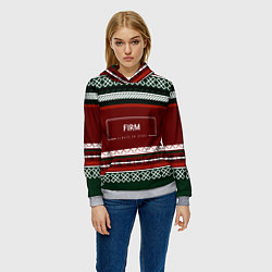 Толстовка-худи женская FIRM как красный свитер из 90х, цвет: 3D-меланж — фото 2