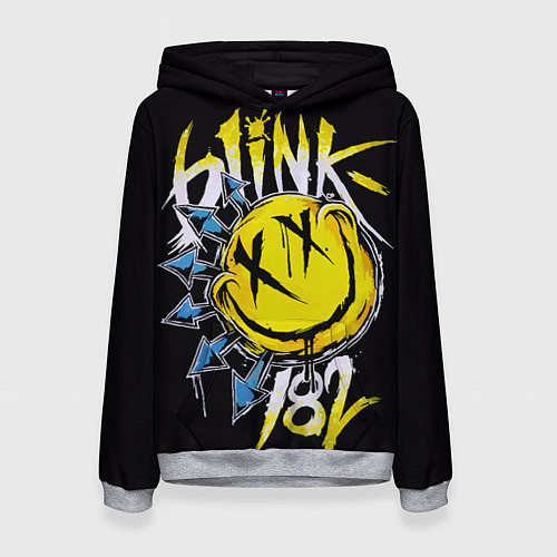 Женская толстовка Блинк смайл / 3D-Меланж – фото 1