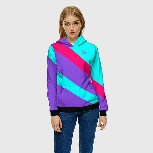 Женская толстовка Аля восьмидесятые FIRM / 3D-Черный – фото 3