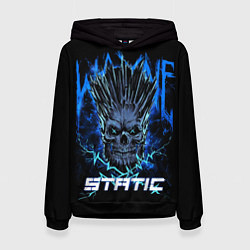 Толстовка-худи женская X Static - Wayne Static skull, цвет: 3D-черный
