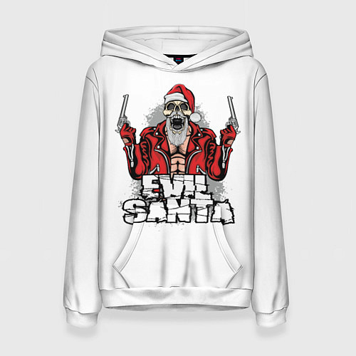 Женская толстовка Злой Санта / 3D-Белый – фото 1