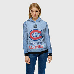 Толстовка-худи женская Montreal Canadiens - NHL, цвет: 3D-черный — фото 2