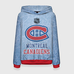 Толстовка-худи женская Montreal Canadiens - NHL, цвет: 3D-красный