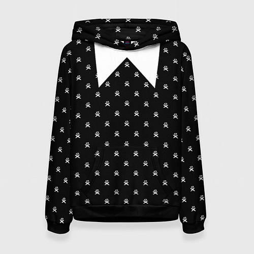 Женская толстовка Уэнздей Аддамс: униформа / 3D-Черный – фото 1