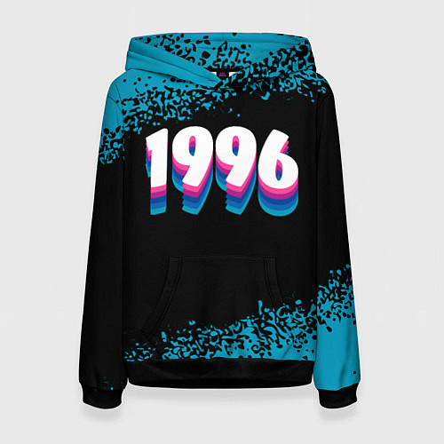 Женская толстовка Made in 1996: vintage art / 3D-Черный – фото 1