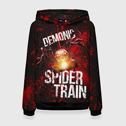 Женская толстовка Demonic spider-train