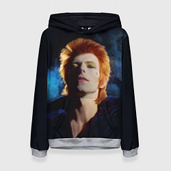 Толстовка-худи женская David Bowie - Jean Genie, цвет: 3D-меланж