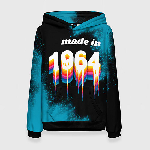 Женская толстовка Made in 1964: liquid art / 3D-Черный – фото 1