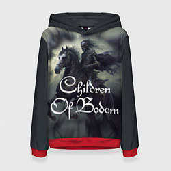 Толстовка-худи женская Children of Bodom on horseback, цвет: 3D-красный