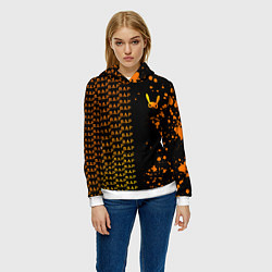 Толстовка-худи женская B A P half pattern, цвет: 3D-белый — фото 2