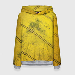 Толстовка-худи женская Абстрактная ярко-золотая текстура, цвет: 3D-меланж