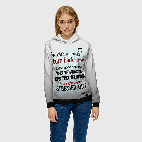 Женская толстовка Song of Twenty one pilots / 3D-Черный – фото 3