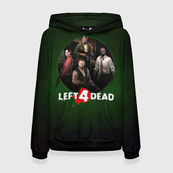 Толстовка-худи женская Left 4 dead команда, цвет: 3D-черный