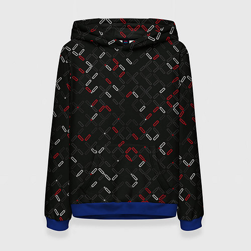 Женская толстовка Текстурный узор / 3D-Синий – фото 1