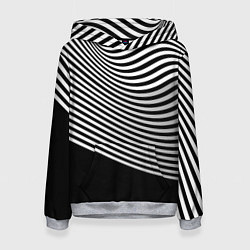 Толстовка-худи женская Trendy raster pattern, цвет: 3D-меланж