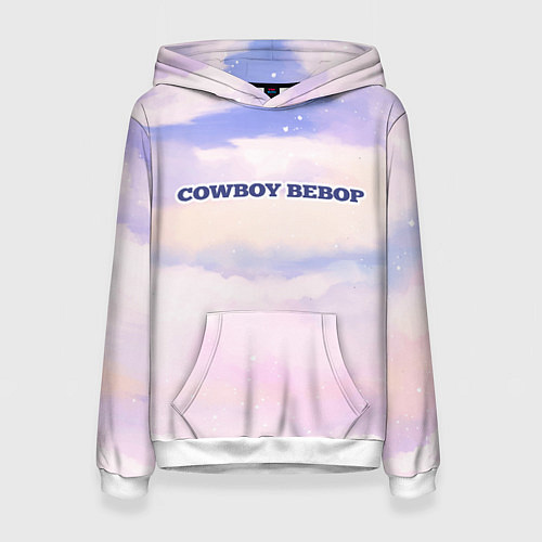 Женская толстовка Cowboy Bebop sky clouds / 3D-Белый – фото 1