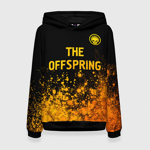 Женская толстовка The Offspring - gold gradient: символ сверху / 3D-Черный – фото 1