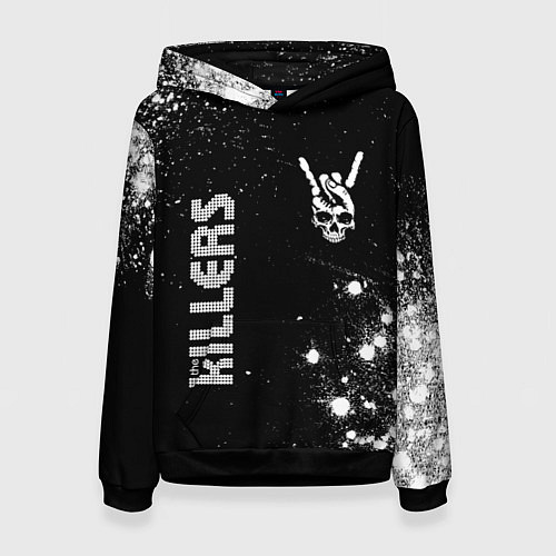Женская толстовка The Killers и рок символ на темном фоне / 3D-Черный – фото 1