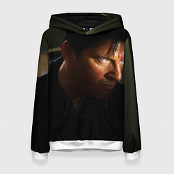 Толстовка-худи женская Пила Марк Хоффман, цвет: 3D-белый