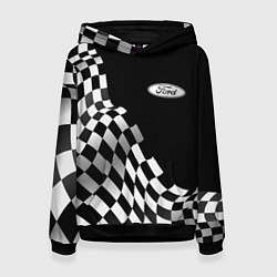 Женская толстовка Ford racing flag