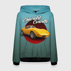 Женская толстовка Американский спорткар Chevrolet Corvette Stingray