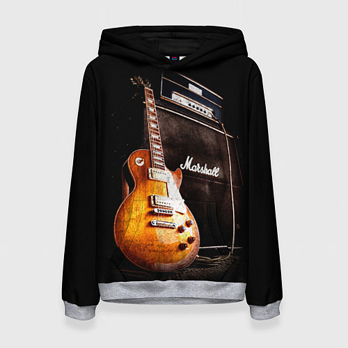 Женская толстовка Рокерская гитара / 3D-Меланж – фото 1
