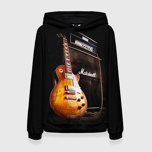 Женская толстовка Рокерская гитара / 3D-Черный – фото 1