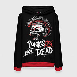 Женская толстовка Punks not dead - анархия