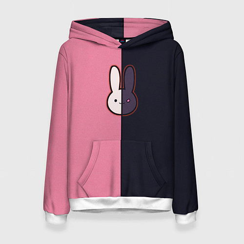 Женская толстовка Ребенок идола - Кролик лого / 3D-Белый – фото 1