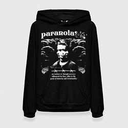 Толстовка-худи женская Paranoia trend, цвет: 3D-черный