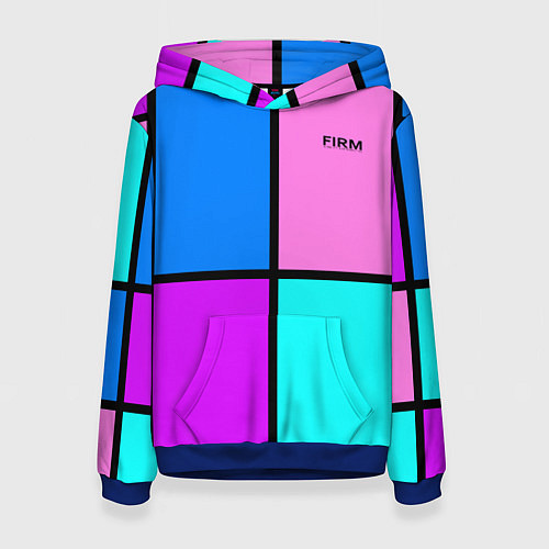 Женская толстовка Firm аля 80-е / 3D-Синий – фото 1