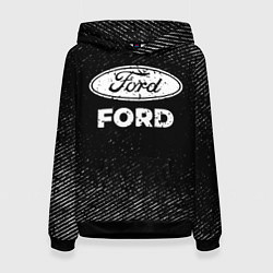 Женская толстовка Ford с потертостями на темном фоне
