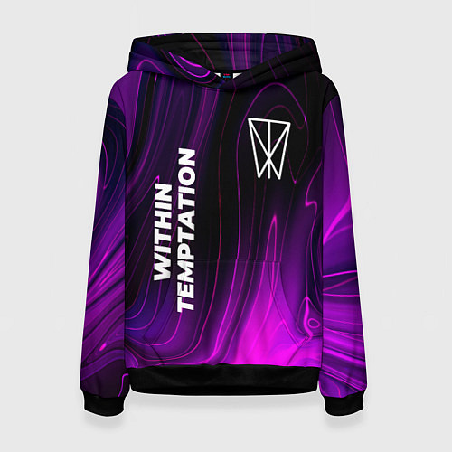 Женская толстовка Within Temptation violet plasma / 3D-Черный – фото 1