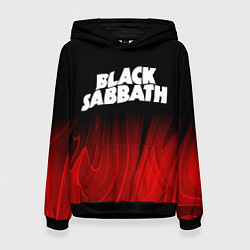 Женская толстовка Black Sabbath red plasma