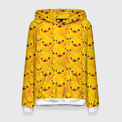 Толстовка-худи женская Желтая резиновая уточка для ванны, цвет: 3D-белый
