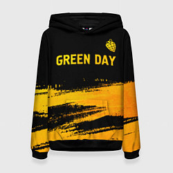 Женская толстовка Green Day - gold gradient: символ сверху