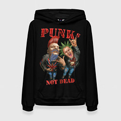 Женская толстовка Punks Not Dead - панки хой