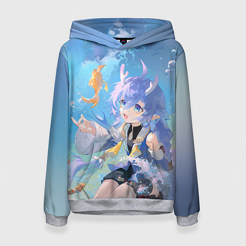 Женская толстовка Bailu Honkai / 3D-Меланж – фото 1