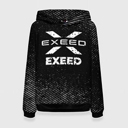 Женская толстовка Exeed с потертостями на темном фоне