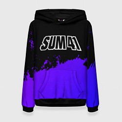 Женская толстовка Sum41 purple grunge