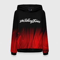 Женская толстовка Rolling Stones red plasma