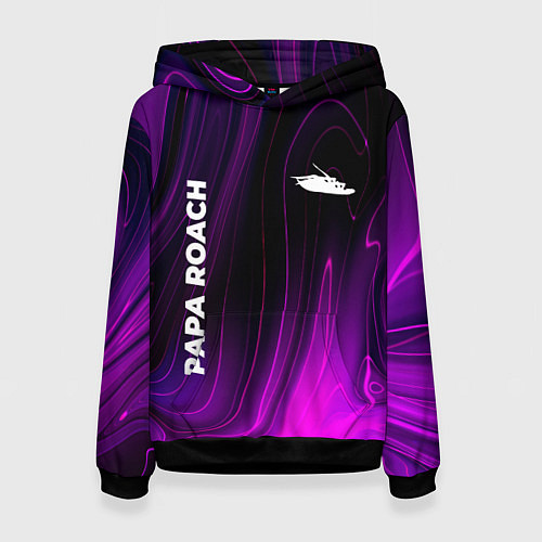 Женская толстовка Papa Roach violet plasma / 3D-Черный – фото 1